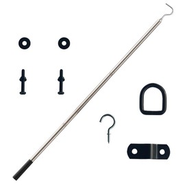 Pull Down System Kit, Attic Pull Down Hook for Attic Extension Ladder Pull Down System Hook Cord Kit Rope Replacement
