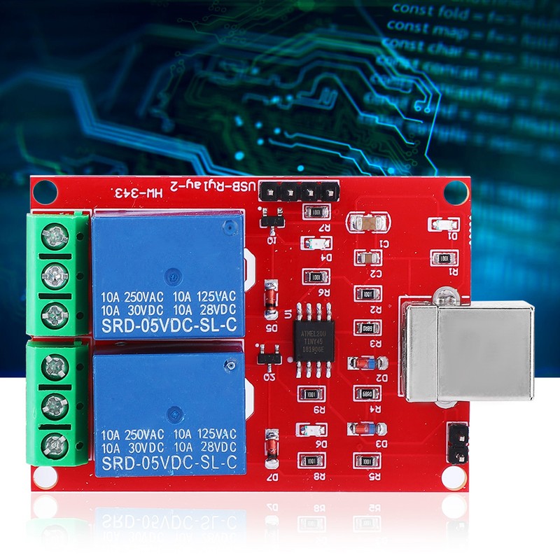 5V USB Control Switch 2 Channel Relay Module Computer PC