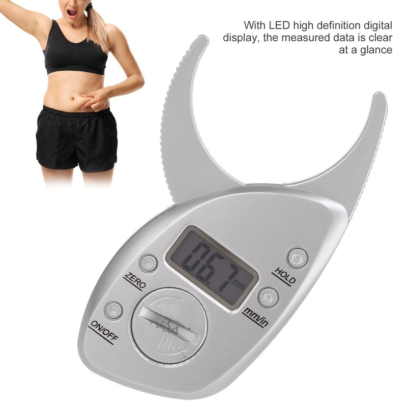 LCD Fat Caliper Digital Body Skin Fat Caliper High Accuracy