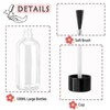 Agidea 6PCS Large Empty Nail Polish Bottles with Brush,Refillable Glass
