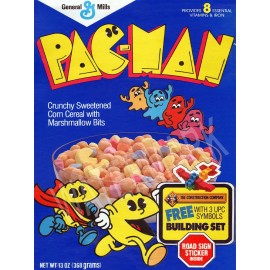 1984 PAC-MAN Cereal Box High Quality Metal Magnet 3 x 4 inches 9613