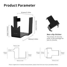 watchget Coffee Portafilter Holder - Espresso Portafilter Stand Stainless Steel Espresso Holder Weighing Rack Fits 58mm Bottomless/Single Spout/Double Spout Espresso Machines Portafilter, Black