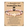 JSJOY Graduation Gifts 2024 High School Cross Bracelet for Women
