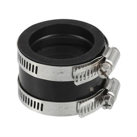 ACROPIX 40mm ID Rubber Black Motorcycle Carburetor Adapter Inlet Inlet Pipe Manifold Adaptor Boot Sleeve Interface (2 Clamps)