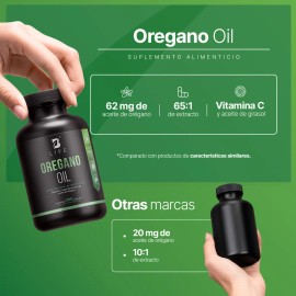 Aceite Orégano 300 Caps Oregano Oil Life Sabor