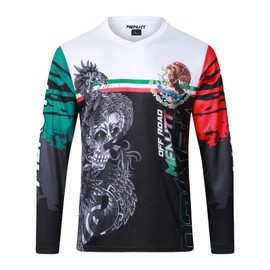 Men's Mountain Bike Jersey Long Sleeve MTB Off-Road Mexico Jersey Downhill&Motocross Shirts