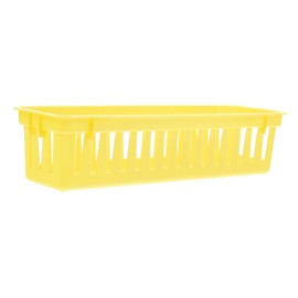 Operitacx Storage Baskets in the Classroom, Small Plastic Organiser Basket, Colourful Storage Container, Colouring Pencil Container for Paper, Desk, Shelf, Home