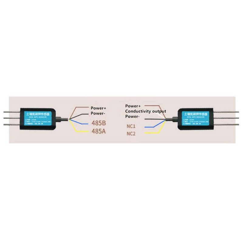 Taidacent RS485 Soil NPK PH Sensor Probe NPK Sensors Detector