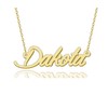 HUAN XUN Dakota Necklaces Gold Name Necklace for Women Charm