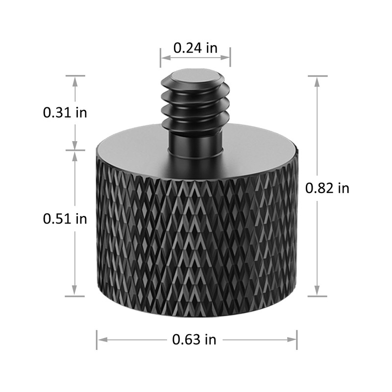 Mic Stand Adapter 5/8 female to 1/4 male Screw Adapter