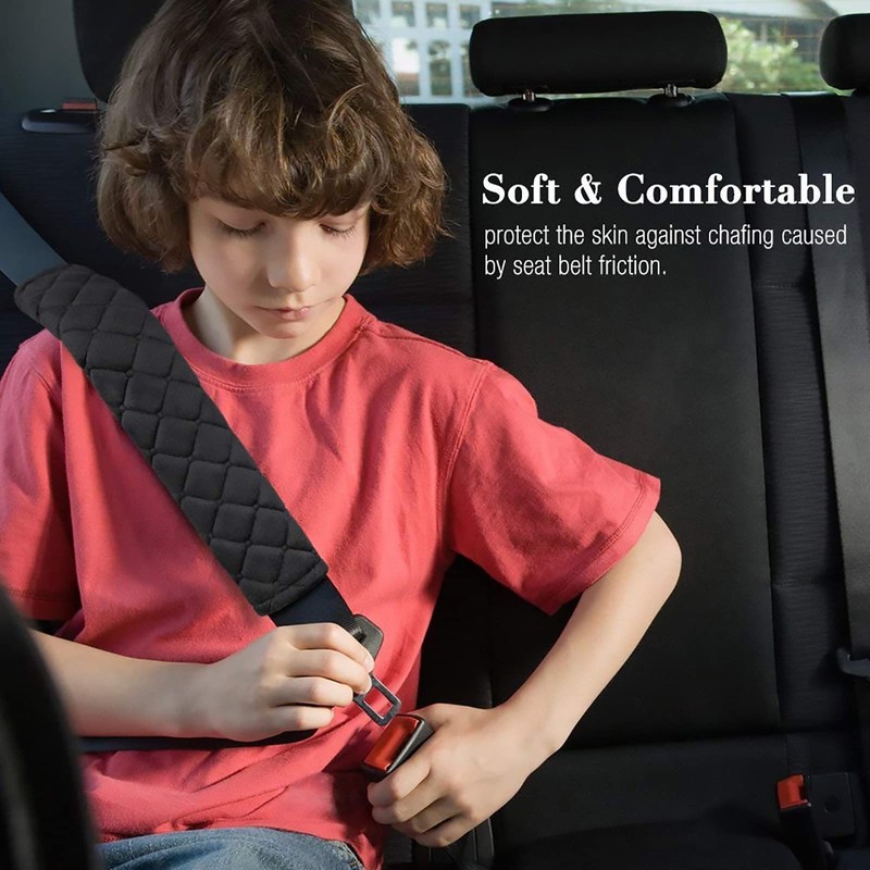 Seat Belt Comfort Pads – 2-Pack Car Seat Belt Covers