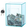 Hicocool Clear Piggy Bank with Lock, Acrylic Piggy Bank for