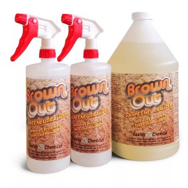 Quality Chemical Brown Out Carpet Neutralizer / 1 Gallon Combo