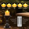 PChero Rechargeable Flameless Candles with Remote Timer & Charging Base,