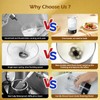 IDOSF Milk Frother Handheld-Free - One-Button Battery Powered Milk Foamer