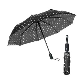 Mr. Pen- Windproof Travel Umbrella, Polka Dots, Automatic Umbrellas for Rain, Compact Umbrella, Travel Umbrella Compact, Umbrella Windproof Umbrella, Umbrellas for Rain Windproof, Portable Umbrella
