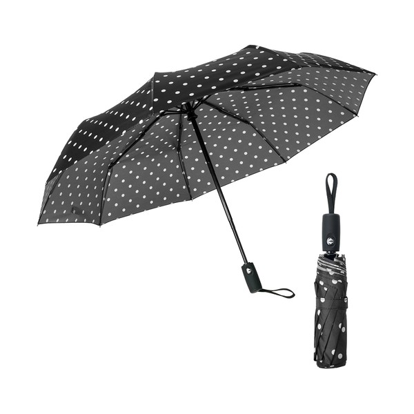 Mr. Pen- Windproof Travel Umbrella, Polka Dots, Automatic Umbrellas for