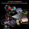 Bicycle Set Kit Lampara Luz Led Recargable Ipx6 Impermeable Bicicleta