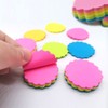Saktopdeco Mini Colorful Sticky Notes lace Round Shaped Sticky Notes
