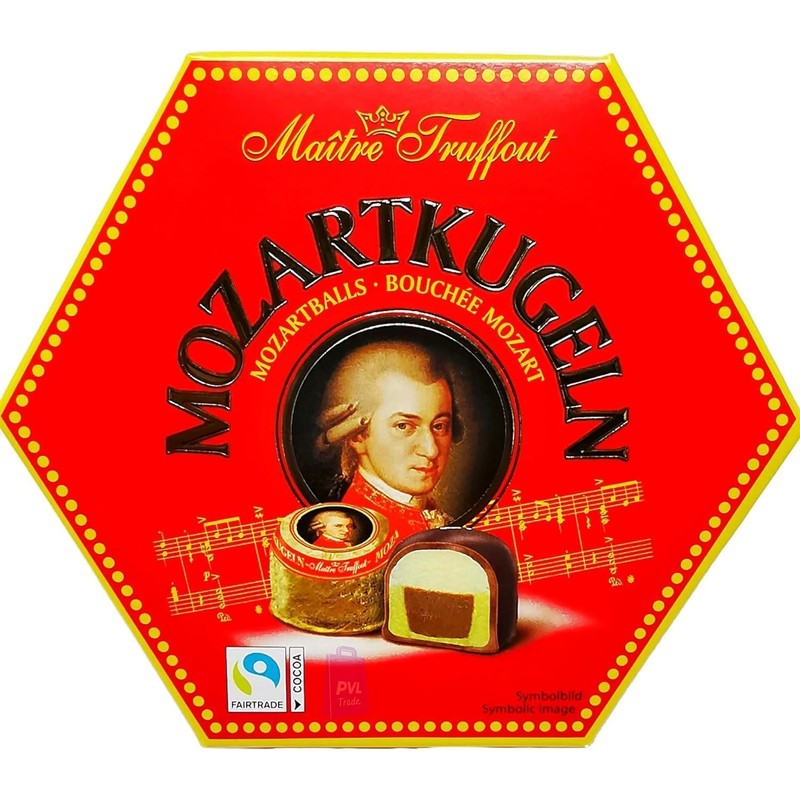 Mozart balls in 300g box from Ma?tre Truffout
