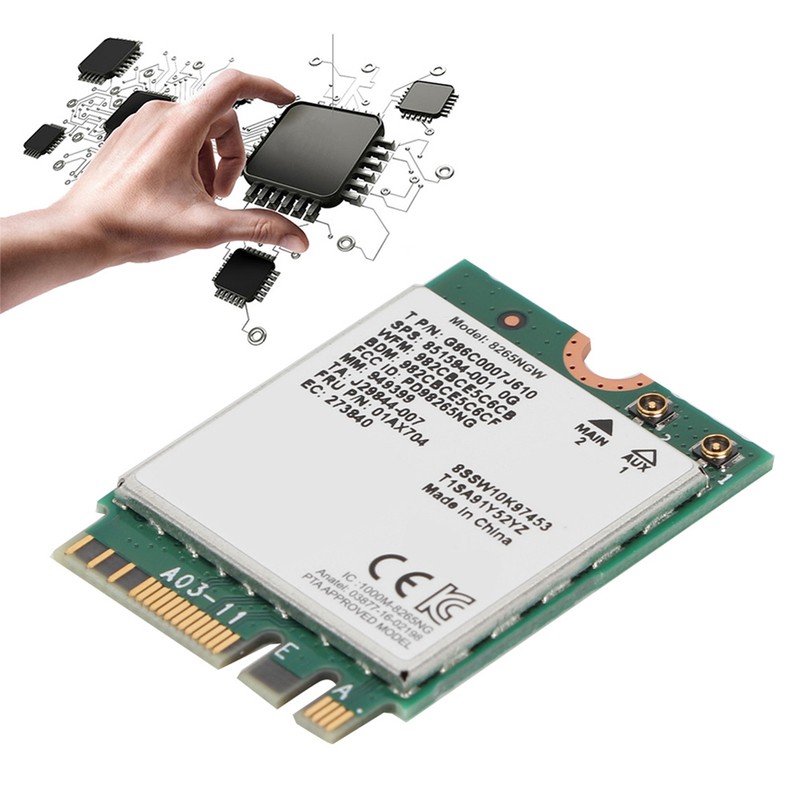 Bluetooth 4.2 For Intel 8265 867M 802.11AC 2.4G/5G Wireless Network