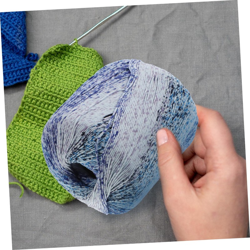 OHPHCALL 2pcs Cotton Hand Knitting Yarn Soft Woolen Line for