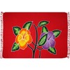 Sarong Beach Towel Pareo Wrap Skirt Red Hibiscus Blossom Sar49