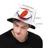 Christmas Snowman Smiling Face Bucket Hat for Men Women, Fashion