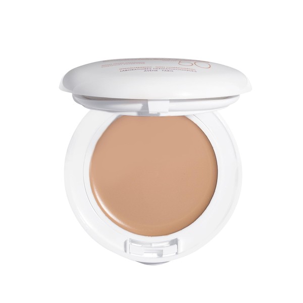 Eau Thermale Avène Mineral High Protection Beige Tinted Compact, Broad Spectrum SPF 50 - UVA/UVB Blue Light Protection - net wt. 0.35 oz.