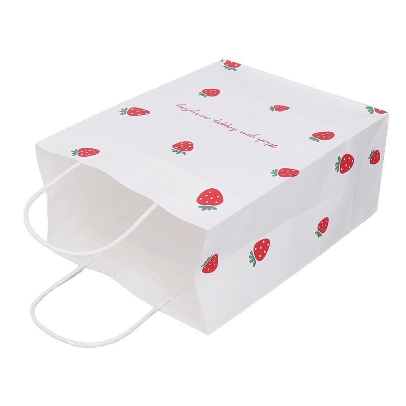 10Pcs Gift Bags Medium Size Reusable Odorless Strawberry Pattern Widely