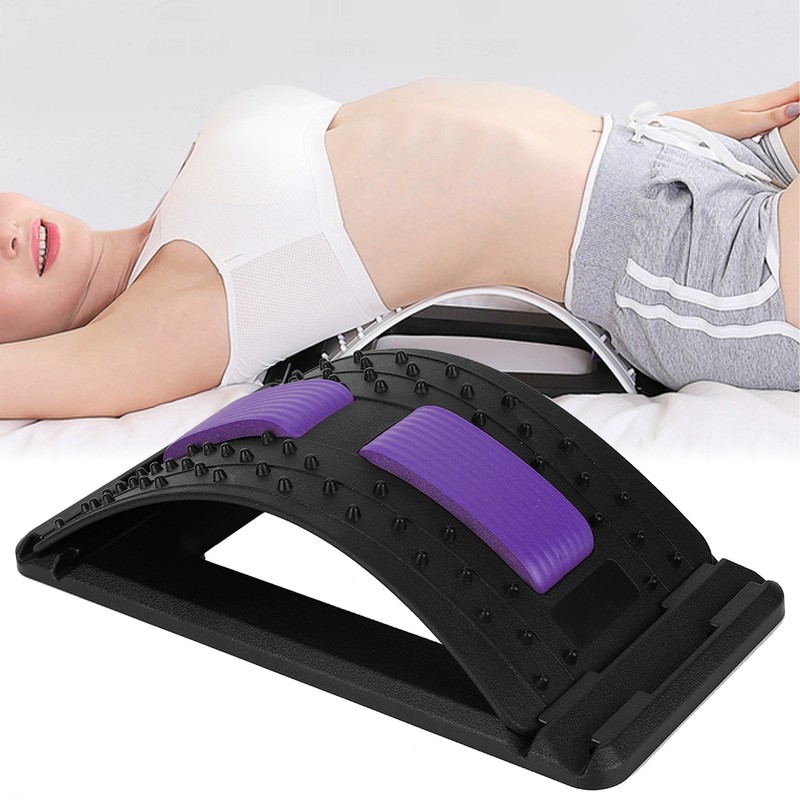 Lumbar Traction Stretching Device Slipped Discs Corrector Waist Strain Domestic