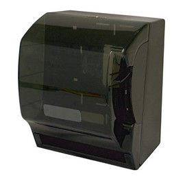 Thunder Group PLSTD393 Paper Towel Dispenser, 11" x 10-1/2" x 13-1/2", Square, Wall-Mount, Full-Swing Cover, Key-Lock, Plastic, Transparent