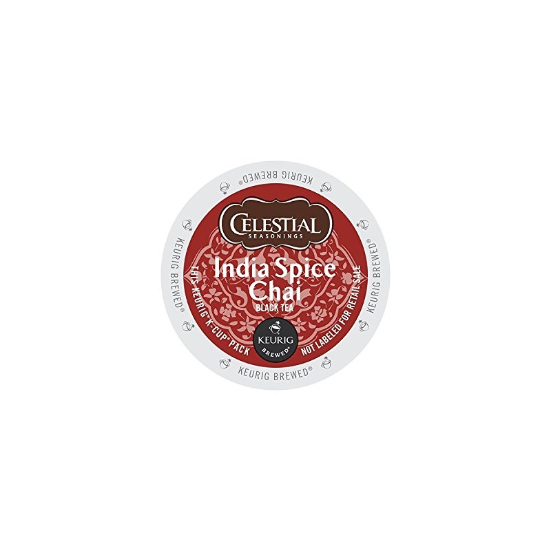 Celestial Seasonings India Spice Chai Tea K-Cup 48 Count Case