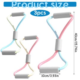 Sikweny 3 Stück Resistance Bands mit Schaumstoffverschlüssen Widerstandsbänder Fitnessgerät Fitnessbänder Gelenke mit Knochenstopfen Resistance Bands Set für Yoga Reha-Training Dehnübungen Sitzübungen