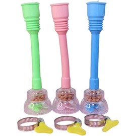 Aireador de grifo de fregadero, aireador de grifo, grifo de cocina, extensor, reemplazo de cabezal, cabezal de ducha a prueba de salpicaduras, aireador de silicona, 3 colores y 3 piezas