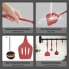 Hojudo Silicone Cooking Spoon Set - Heat Resistant Kitchen Utensils