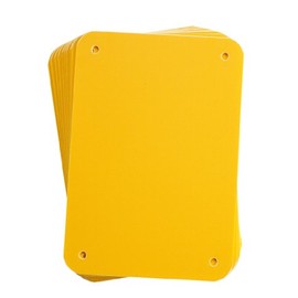 Brady 13621 Sign Blanks, Plastic, 4.25" x 6.25", Yellow