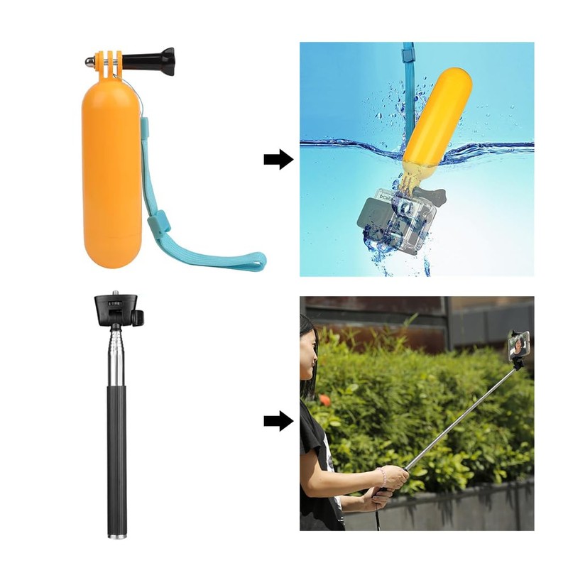 Action Camera Accessories, Action Camera Video Accessory Set, Accessory Set,