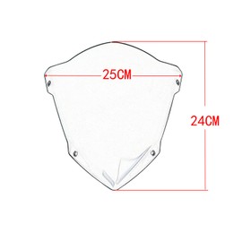 Midimttop Motorcycle Front Touring Fairing Windscreen Windshield Wind Deflector Cover Compatible with YA&MA&HA MT-07 FZ07 MT07 FZ-07 MT 07 FZ 07 2018 2019 2020 (Smoke)