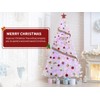 4.5ft Pre-Lit Pink Christmas Tree - Artificial Xmas Pine Tree,