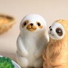 Bicuzat Ceramic Sloth Shape Salt & Pepper Shakers Set, Hand-Painted