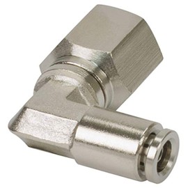 1/8" Npt(F) To 1/4" Airline 90° Swivel Elbow Fitting (2 Pcs) Dot Approved