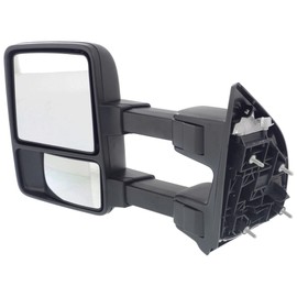 JC Whitney Driver Side Towing Mirror for Ford F-250 F-350 Super Duty F-450 Super Duty F-550 Super Duty 2008-2012 Textured JFD127L