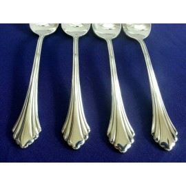 ONEIDA  NEW Oneida REMBRANDT Fruit Spoons DISTINCTION Stainless Flatware - SET OF 4