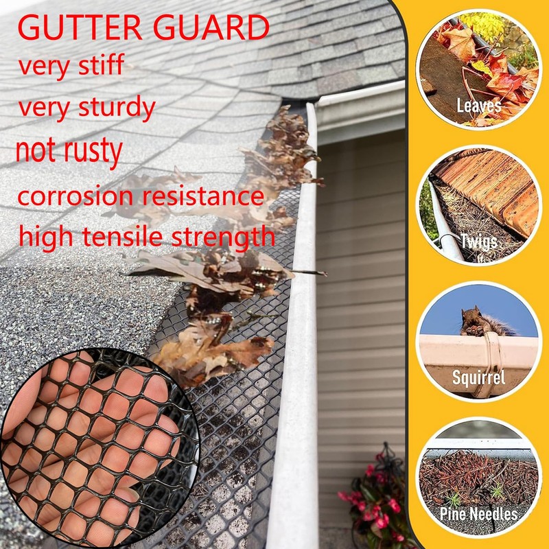 Gutter Leaf Protection Gutter Protection 6 m x 15 cm