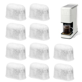 10 Pack Replacement Coffee Filters Compatible with Drew Barrymore Coffee Maker, Charcoal Water Filters for Beautiful DrewBarrymore Coffee Machines