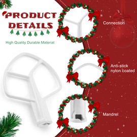 K5AB K5SS Flat Beater Replacement/K5AB K5SS Coated Flat Beater for 5-Qt Bowl-Lift Stand Mixers of 9707670 W10807813 PS983355 AP3881259 Mixer Beaters Replacement,Fit Model KSM50 KSM5 KSM450 by Sikawai