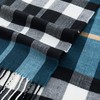 CALVIN & OLIVIA Ultra-Soft Winter Cashmere Feel Scarf Plaid Multi-Color