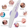 CANVALITE 10 Pack Purple Nail Files 100 180 Grit Emery