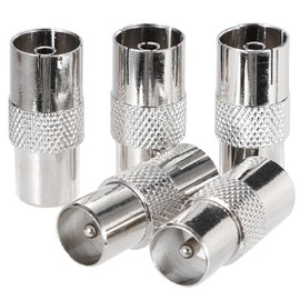 Greluma 5pcs Coaxial Male to Female Adapter TV Male to Female Antenna Cable Satellite Cable Coaxial Cable